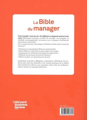 La Bible du manager : Piloter son équipe. Développer son influence. Affirmer son leadership